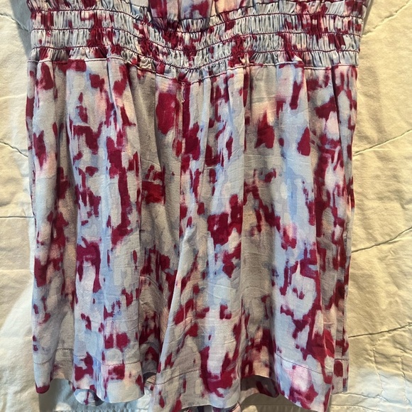 SPLENDID Purple & Pink Multi
Color Print Tie Dye Pocket Romper~ Sz:Small - Picture 4 of 13